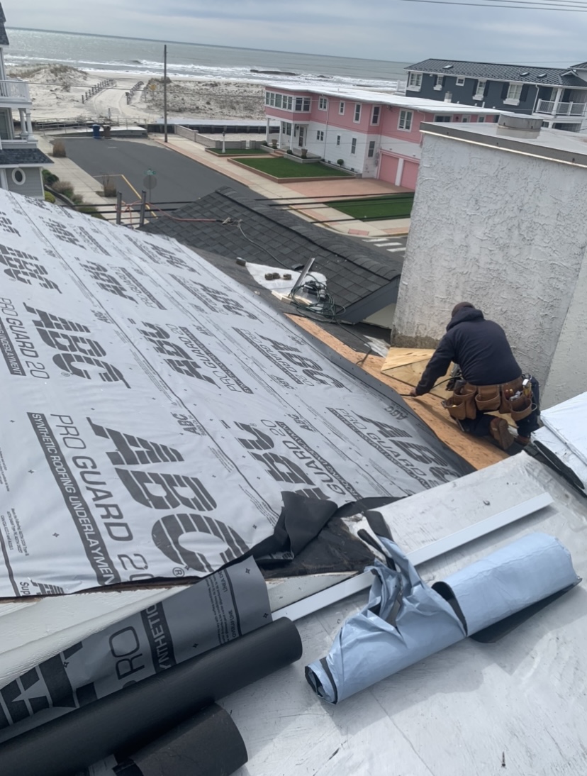Sectional GAF Asphalt Roofing Leaking Roof Replacement Installed In Ocean City, NJ Thumbnail